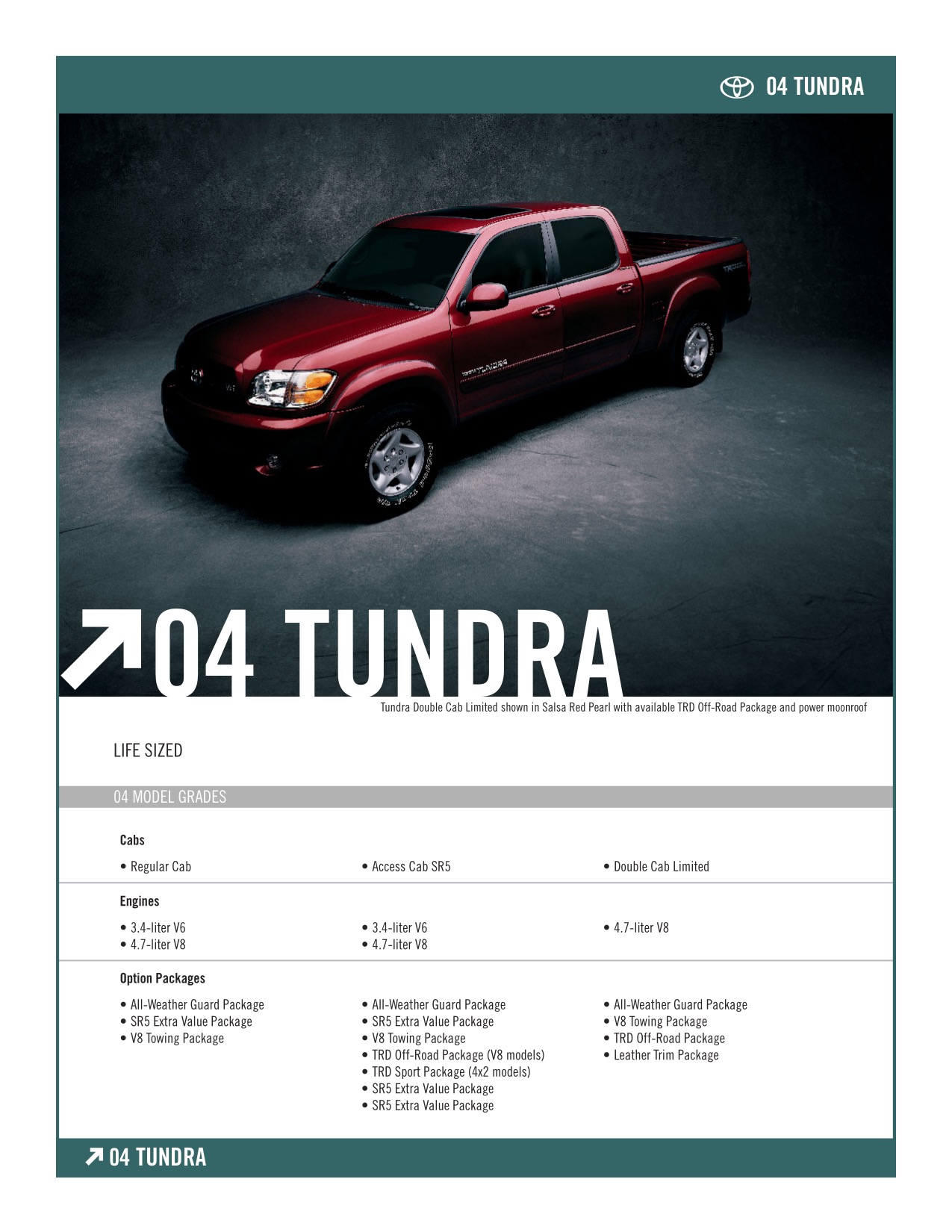 2004 Toyota Tundra Brochure